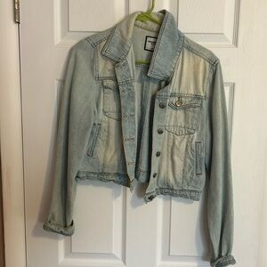 Broken in light wash Jean jacket
